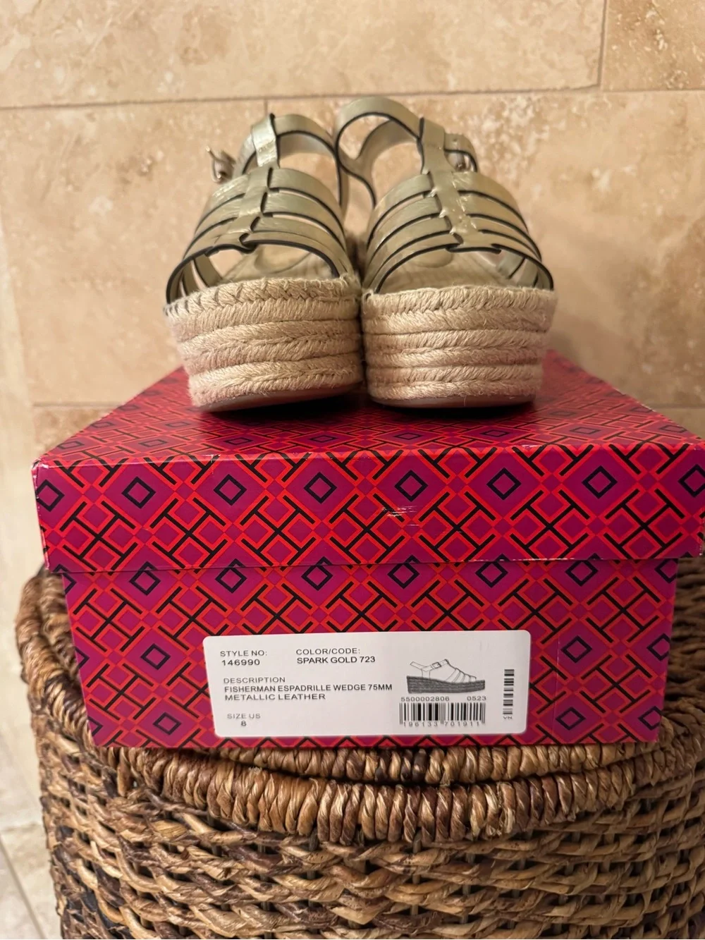 Tory Burch Fisherman Wedge Espadrille